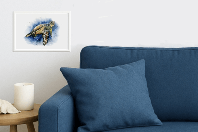 Affiche « Tortue marine »