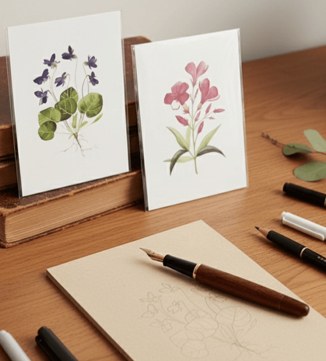 Carte postale « Fleurs de laurier rose »
