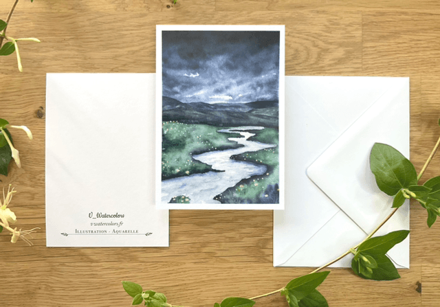 Carte postale « La danse des lucioles »